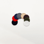 Аппликация клеевая арт.008 круг (d=2см) (белый)